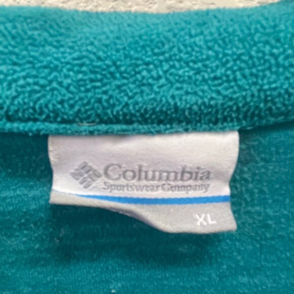Women's Turquoise Columbia Pullover XL - Picture 3 of 4